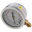 RS PRO 63 mm 1/4 in BSP Brass Bottom Entry Pressure Gauge 0-15 psi 235-1288