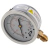 RS PRO 63 mm 1/4 in BSP Brass Bottom Entry Pressure Gauge 0-15 psi 235-1288