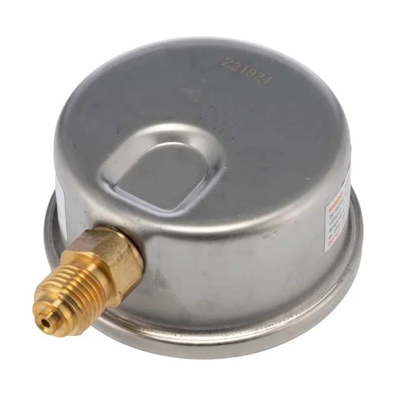RS PRO 63 mm 1/4 in BSP Brass Bottom Entry Pressure Gauge 0-15 psi 235-1288