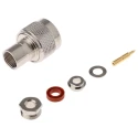Radiall Amphenol RF N Type Series Coaxial Connector Cable Male N Connector, 50 Ω, Straight Body Solder N1141A1-NT3G-1-50
