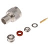 Radiall Amphenol RF N Type Series Coaxial Connector Cable Male N Connector, 50 Ω, Straight Body Solder N1141A1-NT3G-1-50