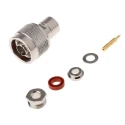 Radiall Amphenol RF N Type Series Coaxial Connector Cable Male N Connector, 50 Ω, Straight Body Solder N1141A1-NT3G-1-50