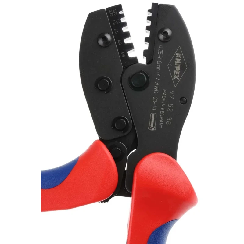 Knipex Crimp Tool for Wire Ferrules 220mm Length Special Grade Chrome Vanadium Electric Steel 97 52 38
