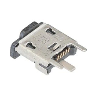 Molex Vertical Surface Mount Female 1 Port Micro USB Type B USB Connector 1.8A 30V USB 2.0 1051330001