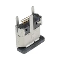 Molex Vertical Surface Mount Female 1 Port Micro USB Type B USB Connector 1.8A 30V USB 2.0 1051330001