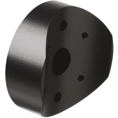 Werma Incandescent Black Pole Adapter for use with 894 Traffic Light Beacons, 494 975.894.02