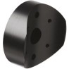 Werma Incandescent Black Pole Adapter for use with 894 Traffic Light Beacons, 494 975.894.02