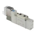 SMC Pneumatic Solenoid Valve, 5 Ports, Metric M5 Port Size, 24V DC, Die Cast Zinc Body SY3120-5LOU-M5-Q