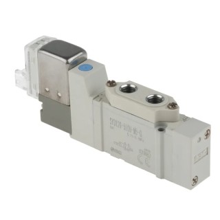 SMC Pneumatic Solenoid Valve, 5 Ports, Metric M5 Port Size, 24V DC, Die Cast Zinc Body SY3120-5LOU-M5-Q