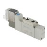 SMC Pneumatic Solenoid Valve, 5 Ports, Metric M5 Port Size, 24V DC, Die Cast Zinc Body SY3120-5LOU-M5-Q
