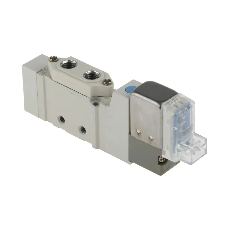 SMC Pneumatic Solenoid Valve, 5 Ports, Metric M5 Port Size, 24V DC, Die Cast Zinc Body SY3120-5LOU-M5-Q