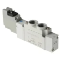 SMC Pneumatic Solenoid Valve 5-Port, 5/2 Function, 24V DC, Die Cast Aluminium Body, G 1/4 Port SY7000