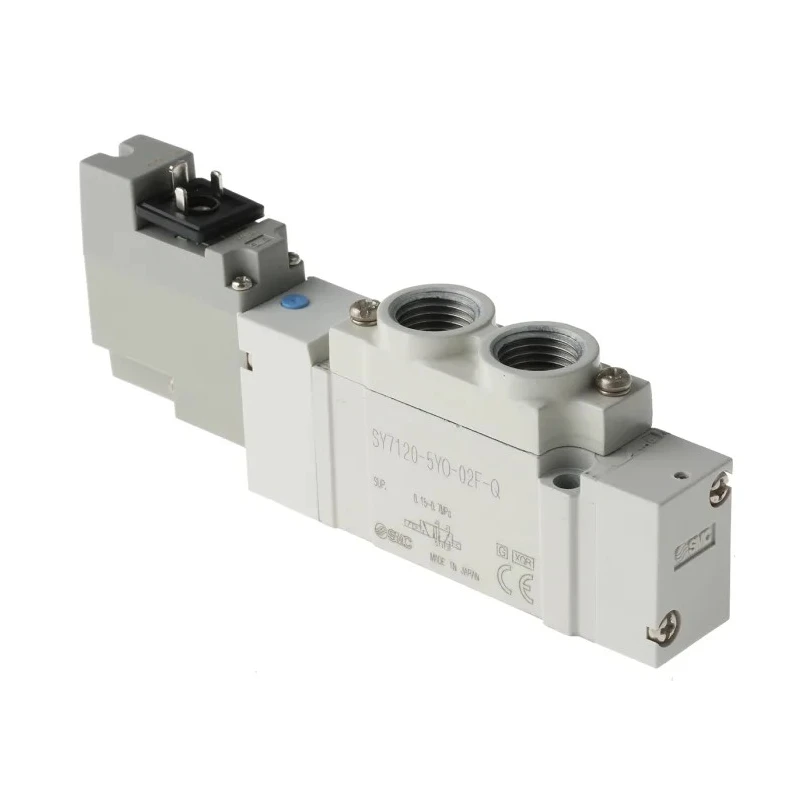 SMC Pneumatic Solenoid Valve 5-Port, 5/2 Function, 24V DC, Die Cast Aluminium Body, G 1/4 Port SY7000