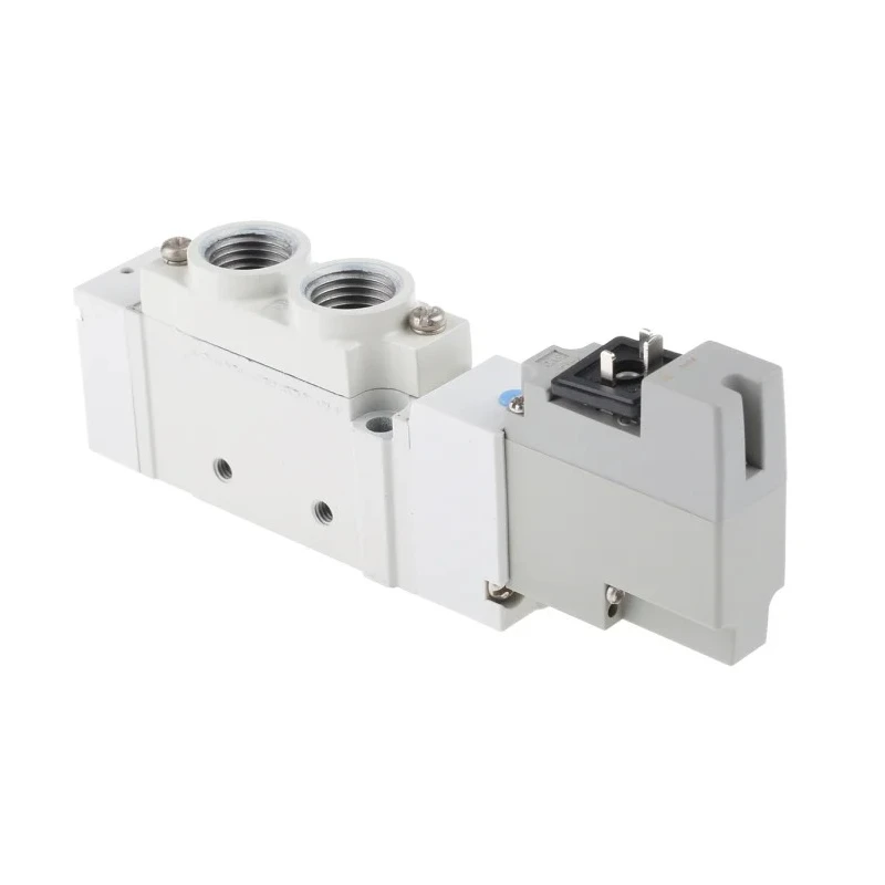 SMC Pneumatic Solenoid Valve 5-Port, 5/2 Function, 24V DC, Die Cast Aluminium Body, G 1/4 Port SY7000