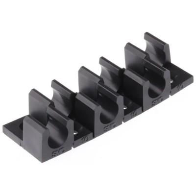 SMC 6 Tubes Polypropylene Tube Clip for Tube Diameter 10 mm OD, Operating Temperature -20°C to 60°C TM-10