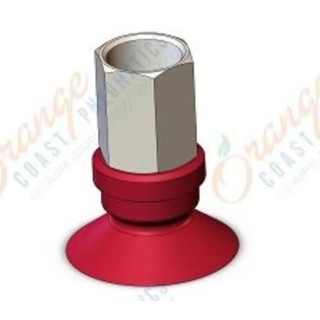 SMC 20 mm Flat Nitrile Rubber (NBR) Pneumatic Suction Cup Female Thread 1/8 in ZPT20UN-B01