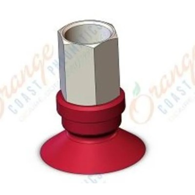 SMC 20 mm Flat Nitrile Rubber (NBR) Pneumatic Suction Cup Female Thread 1/8 in ZPT20UN-B01