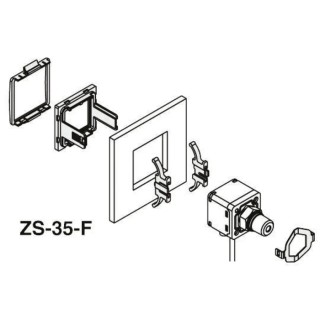 SMC Panel Mount For Use With General Fluids Stainless Steel 630 and 304 ZS-35-F
