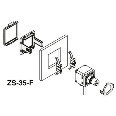 SMC Panel Mount For Use With General Fluids Stainless Steel 630 and 304 ZS-35-F