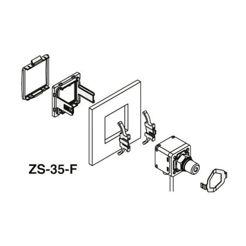 SMC Panel Mount For Use With General Fluids Stainless Steel 630 and 304 ZS-35-F