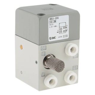 SMC Push Button Pneumatic Manual Control Valve Series, 5 mm Thread, 3/2 Function, Die Cast Aluminium, Max Pressure 1 MPa VR51