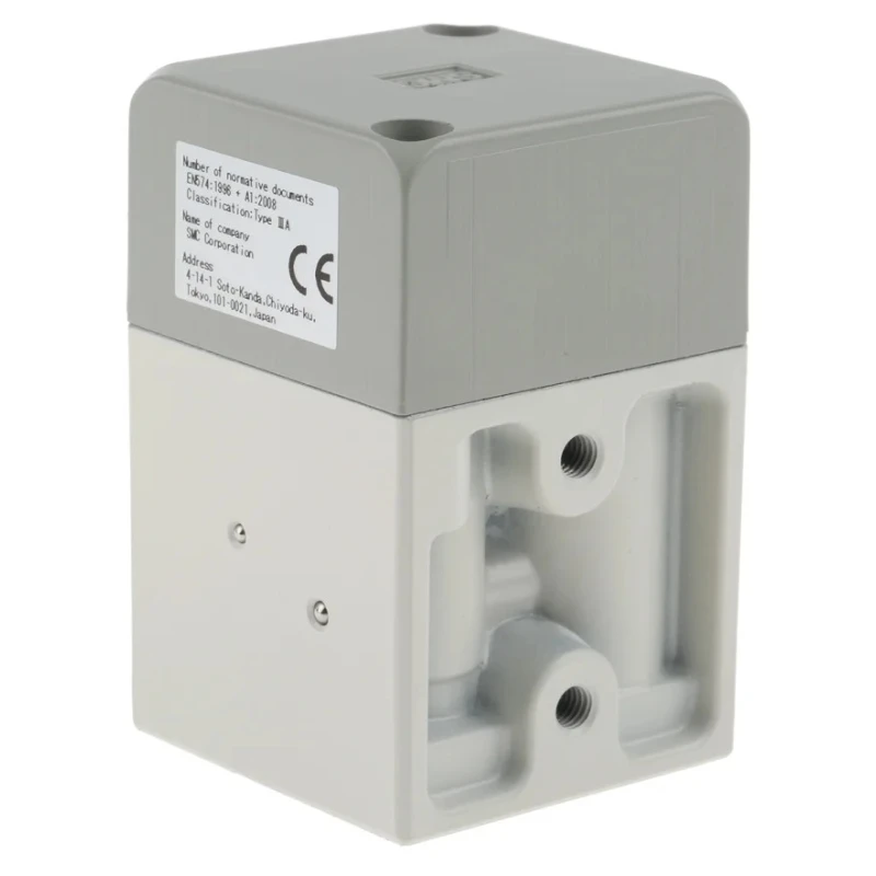 SMC Push Button Pneumatic Manual Control Valve Series, 5 mm Thread, 3/2 Function, Die Cast Aluminium, Max Pressure 1 MPa VR51
