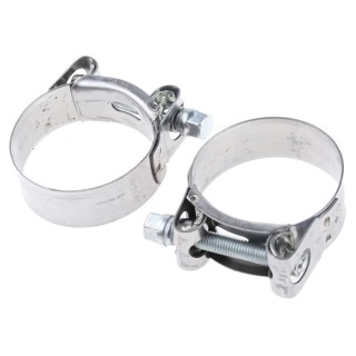 MIKALOR Hose & Jubilee Clip Wide Band Bolt Clip Stainless Steel Band Zinc Plated Steel Bolt M0301913-5