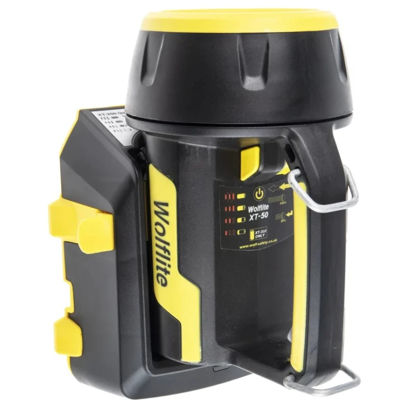 Wolf Safety IECEx/ATEX LED Hand Lamp Black Rechargeable XT-50H