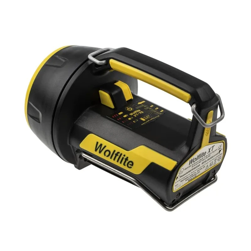 Wolf Safety Rechargeable IECEx/ATEX LED Hand Lamp IP67 Black 430 lm XT-70H