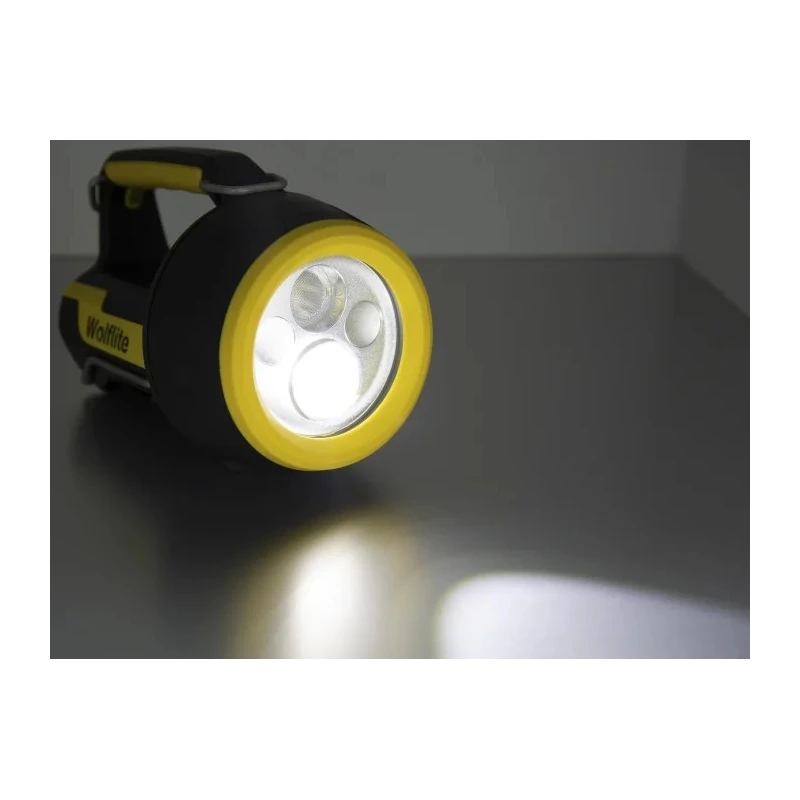 Wolf Safety Rechargeable IECEx/ATEX LED Hand Lamp IP67 Black 430 lm XT-70H