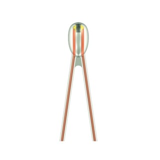 TDK Glass Encapsulated NTC Thermistor, NTC Type, DO-35 Package, 5 mm Height, 66 mm Length, 0.4 mm Depth B57541G1103F000
