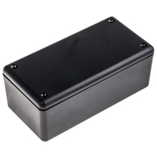 RS PRO Black Lid ABS Enclosure IP40 50.1 mm x 130 mm x 65 mm 153-3204
