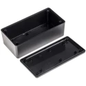 RS PRO Black Lid ABS Enclosure IP40 50.1 mm x 130 mm x 65 mm 153-3204