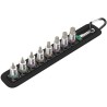 Wera Hex Screwdriver Bit Set 1/4 inch Drive, Chrome Vanadium Steel, 8 Pieces Zyklop 05003881001