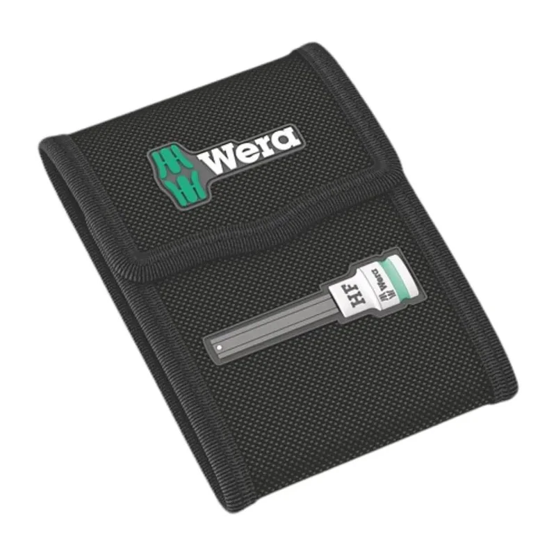 Wera Hex Screwdriver Bit Set, 5 Pieces, Chrome Vanadium Steel, 1/4 in Drive, 125mm Length 05003345001
