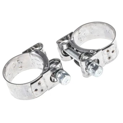 MIKALOR Wide Band Bolt Hose & Jubilee Clip Stainless Steel Band and Arch with Zinc Plated Steel Bolt M0301909-8