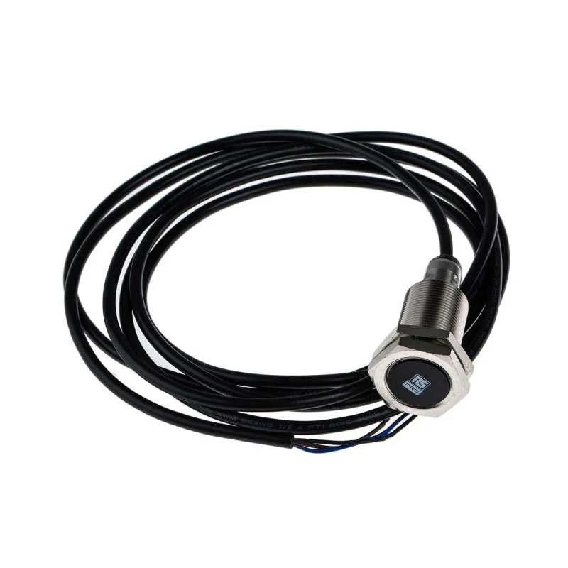 RS PRO Threaded Barrel Inductive Proximity Sensor M18 PNP 30 V DC 5 mm Detection Range 200mA Output 701-8213