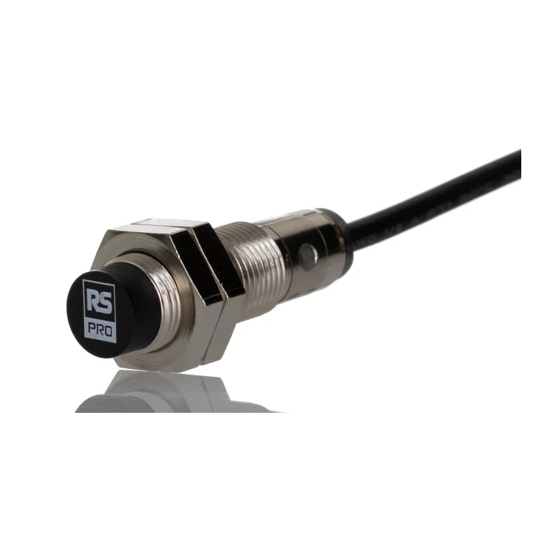 RS PRO Threaded Barrel Inductive Proximity Sensor M12 x 1 PNP 30V DC 4 mm Detection Range 200mA Output 701-8253