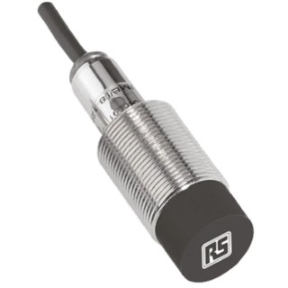 RS PRO Threaded Barrel Inductive Proximity Sensor M18 x 1, NPN Output, 30 V DC, 8 mm Detection Distance Model 701-8257