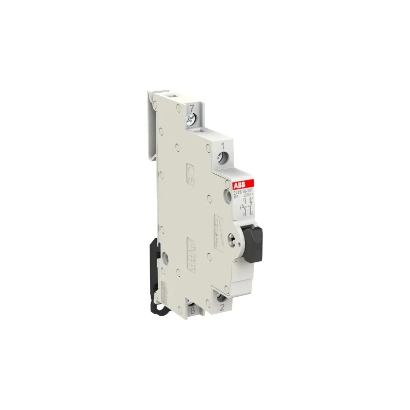 ABB Push Button Circuit Trip 16A Current Rating 250V Control Voltage System Pro M Compact E215 2CCA703154R0001 E215-16-11F