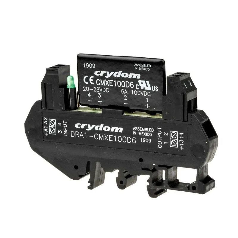 Crydom Solid State Interface Relay, Control Voltage 28V DC, DIN Rail Mount Screw Terminal DRA1