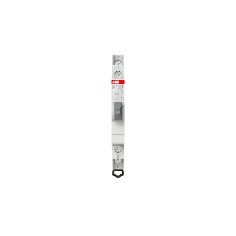 ABB 250V AC DIN Rail Push Button Circuit Trip 16A Current Rating System Pro M Compact 2CCA703150R0001 E215-16-11B