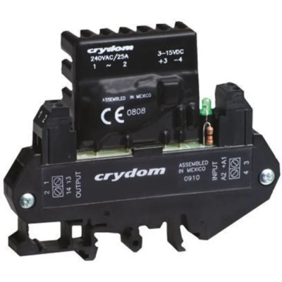 Sensata / Crydom Solid State Interface Relay 530V AC DIN Rail Mount, Single Channel, SPST-NO Control DRA1