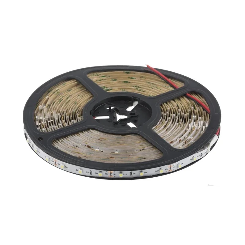 RS PRO 12V White LED Strip, 7000K Colour Temperature, 10m Length, 60 LEDs Per Metre, IP20 Protection 153-3644