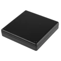 RS PRO Black Black Lid ABS Enclosure IP40, 25 mm x 125 mm x 125 mm Model 153-3689