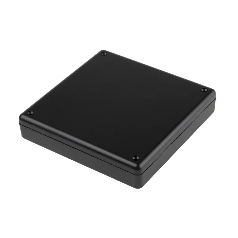 RS PRO Black Black Lid ABS Enclosure IP40, 25 mm x 125 mm x 125 mm Model 153-3689