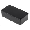 RS PRO Black Black Lid ABS Enclosure IP54, 31 mm x 112 mm x 62 mm 153-3690