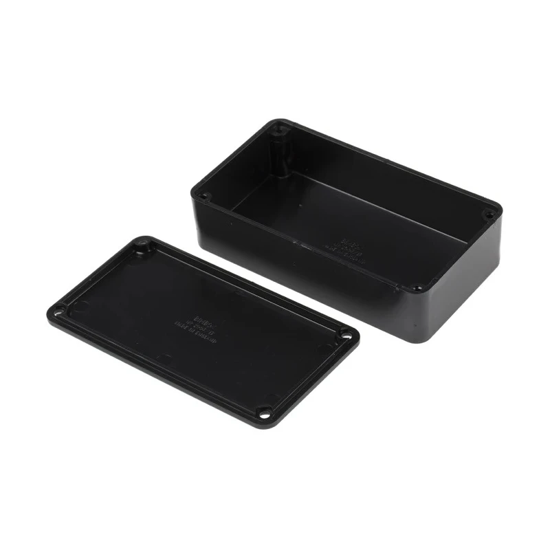 RS PRO Black Black Lid ABS Enclosure IP54, 31 mm x 112 mm x 62 mm 153-3690