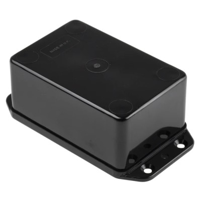 Hammond Flanged Black Black Lid ABS Enclosure IP54 39.5 mm x 108.2 mm x 58.2 mm 153-3674