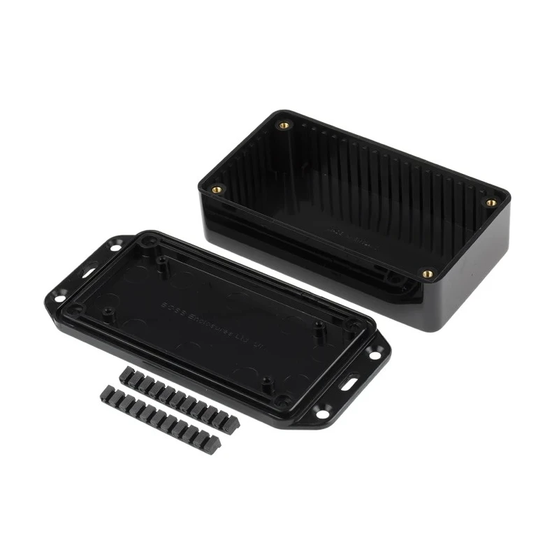 RS PRO Black Black Lid ABS Enclosure, IP54, 31.5 mm x 135.8 mm x 64.6 mm 153-3670